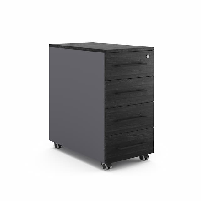 Тумба мобильная Kobor TМ4-40/70 aluminum/chicago