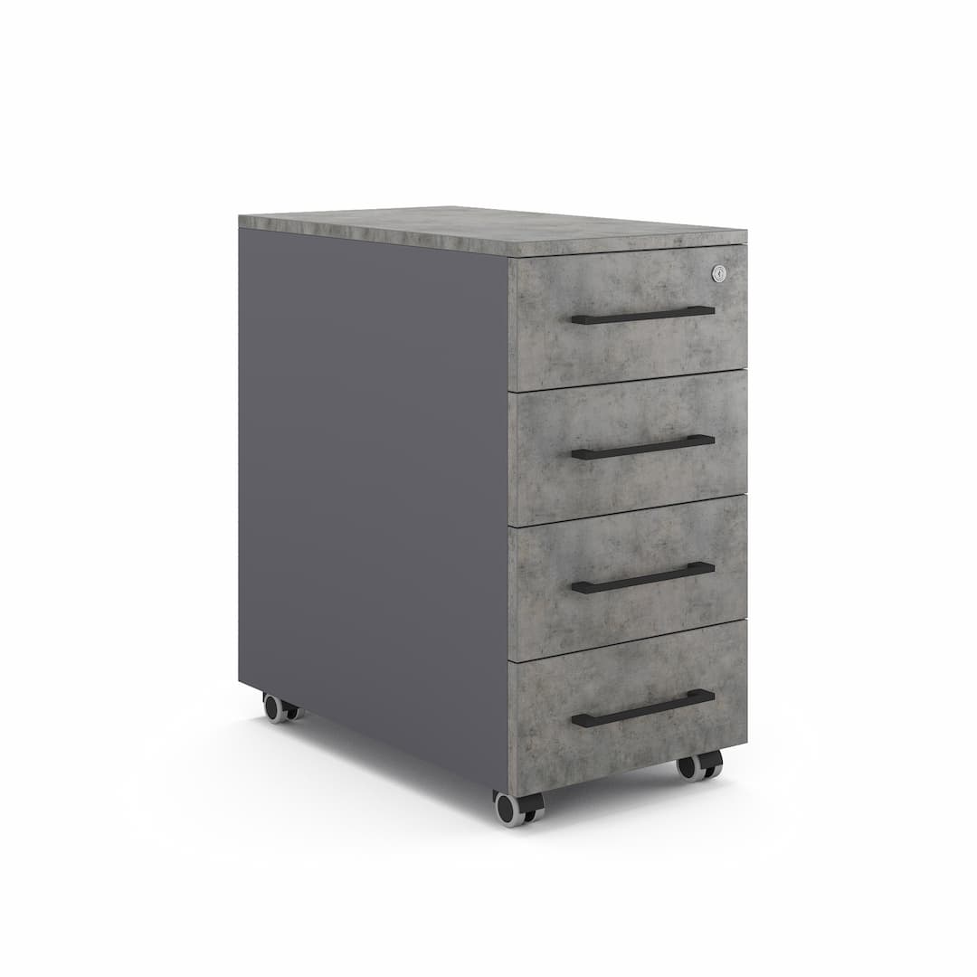 Тумба мобильная Kobor TМ4-40/60 graphite/chicago