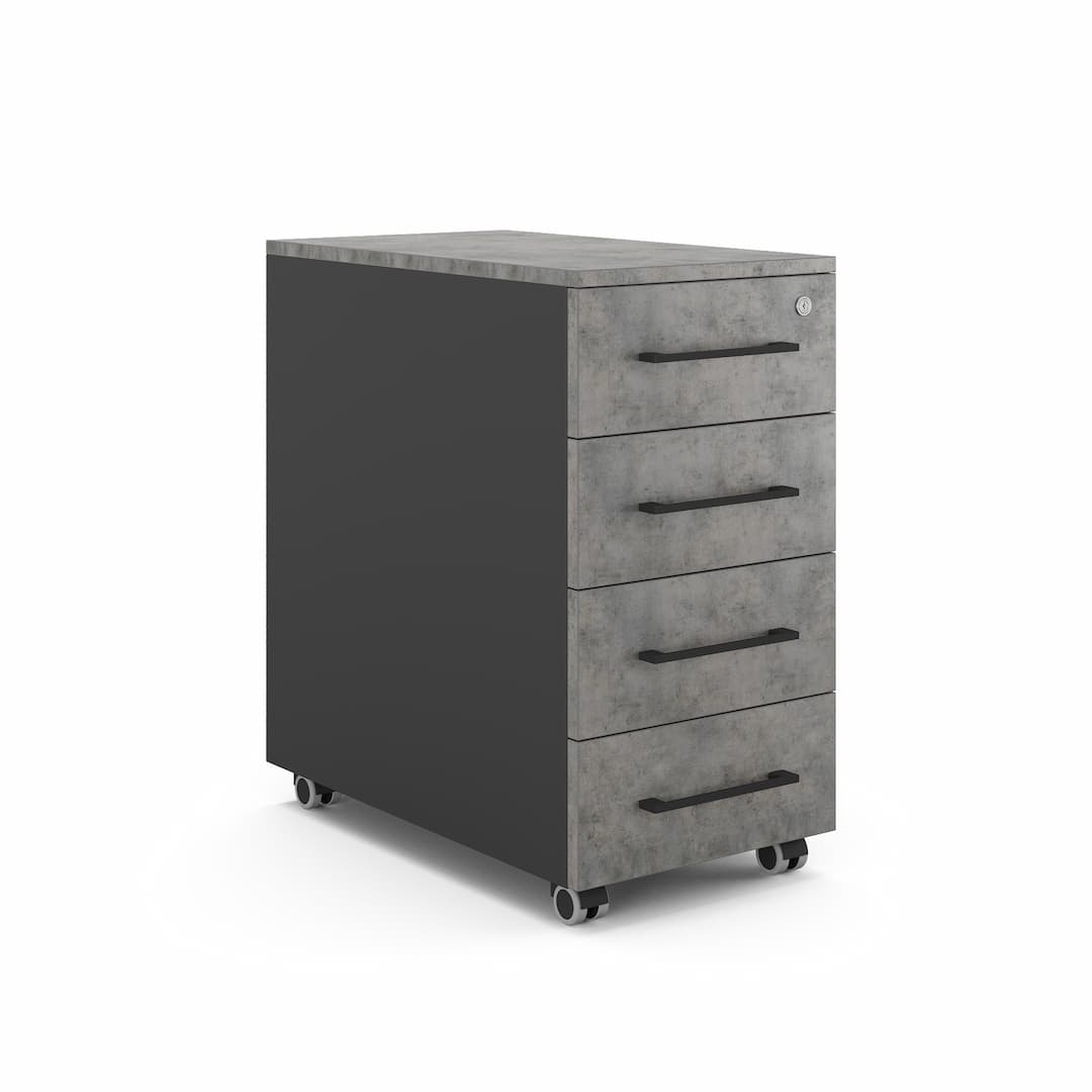 Тумба мобильная Kobor TМ4-40/60 black/chicago