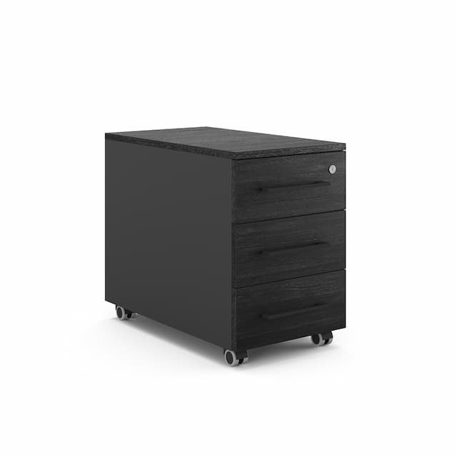 Тумба мобильная Kobor TМ3-40/60 black/wood