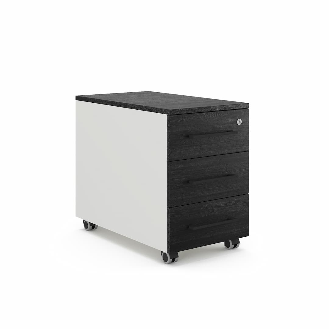 Тумба мобильная Kobor TМ3-40/80 white/wood