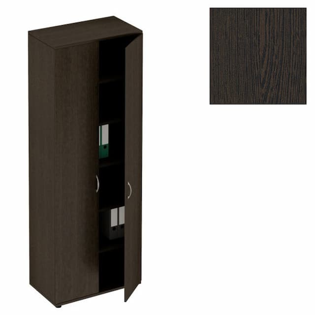 Шкаф для документов закрытый Юнитекс Формула (80x45x219) ФР 372 ВТ венге темный