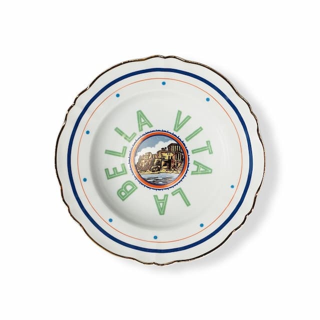 Тарелка глубокая D 23см Bitossi UN BUON RICORDO BEL02044 Mare