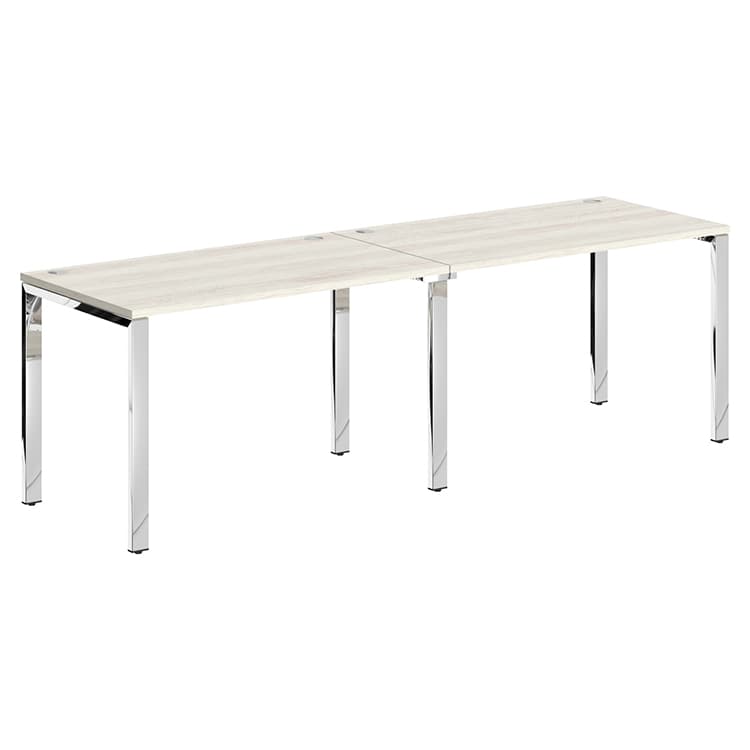 Стол 2-х местный Skyland XGWST 2470.1 сосна эдмонт/нержавейка полированная 2400х700х750 XTEN GLOSS