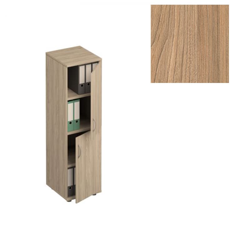 Шкаф для документов узкий Юнитекс Формула (41x45x148) ФР 368-1 ВЗ вяз светлый