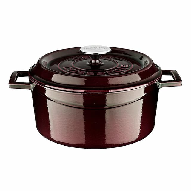 Кастрюля 4,4 л, d 24 см, h 12,5 см чугун с крышкой Majolica Mor LAVA, 81240436