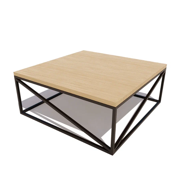 Стол кофейный Трапеза 7 Скамеек лиственница