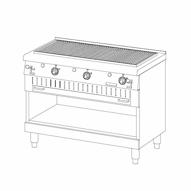 Гриль-решетка газовая Ascobloc AGL 600.100