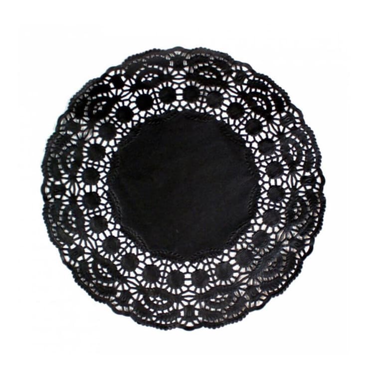 Салфетка ажурная черная d 24 см, 250 шт/уп, Garcia de PouИспания