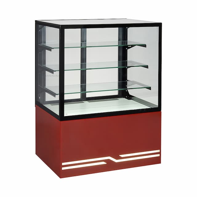 Витрина кондитерская охлаждаемая Unis Cube 100 красный